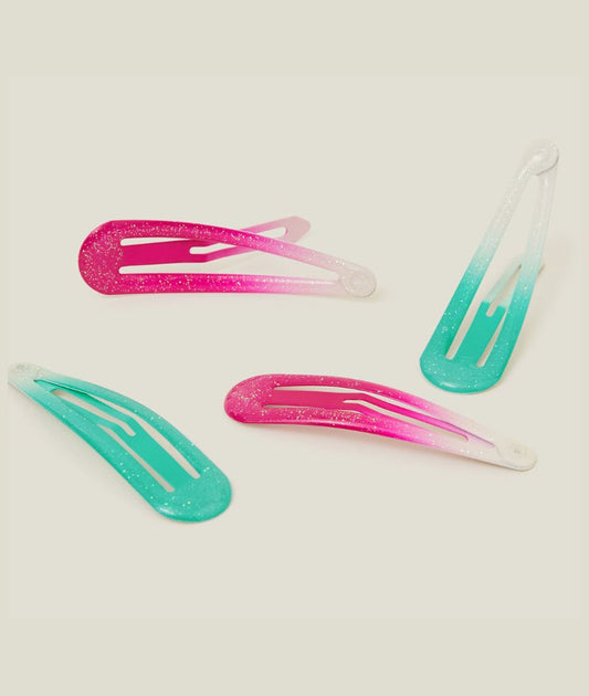 2-Pack Girls Ombre Glitter Hair Clips – Image 2