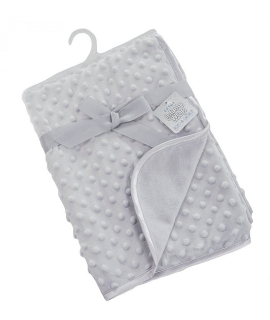 Grey Bubble Embossed Mink Wrap