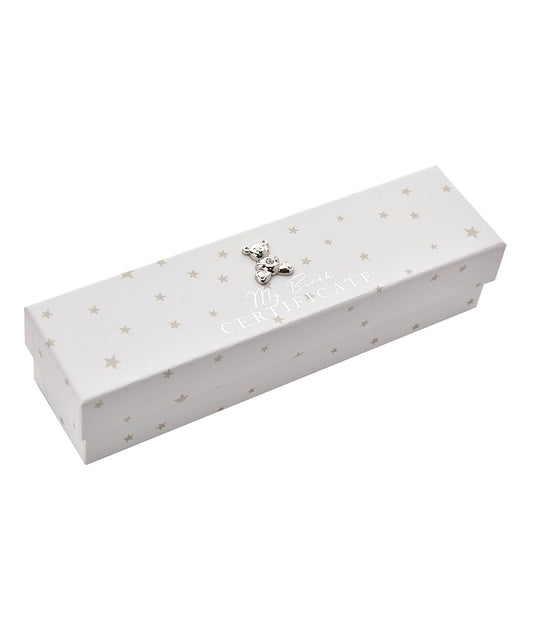 Bambino White Paperwrap Birth Certificate Holder Teddy Icon