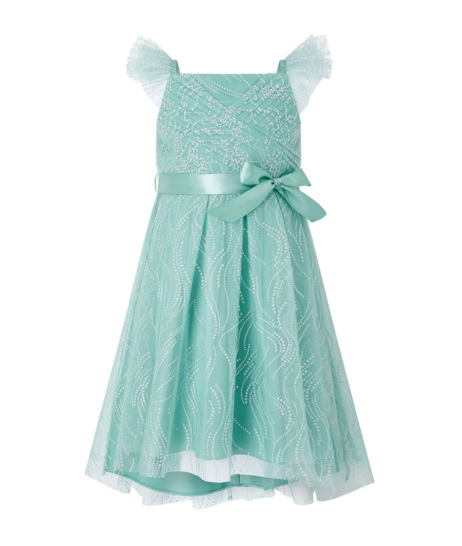 Araminta glitter dress teal