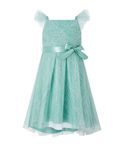 Araminta glitter dress teal