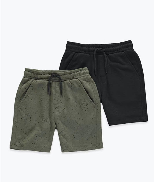 Boys 2 Pack Jogger Shorts