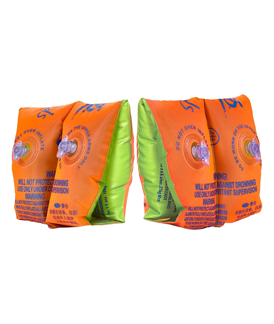 Zoggs Swimming Aid Children's Float Arm Bands - Orange, 0-12 months, up to 11 kg – Image 2
