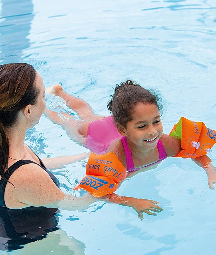 Zoggs Swimming Aid Children's Float Arm Bands - Orange, 0-12 months, up to 11 kg – Image 3