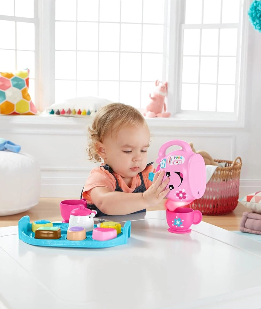 Fisher-Price Laugh &amp; Learn Sweet Manners Tea Set for 18 Month Old Girls and Boys – Image 3