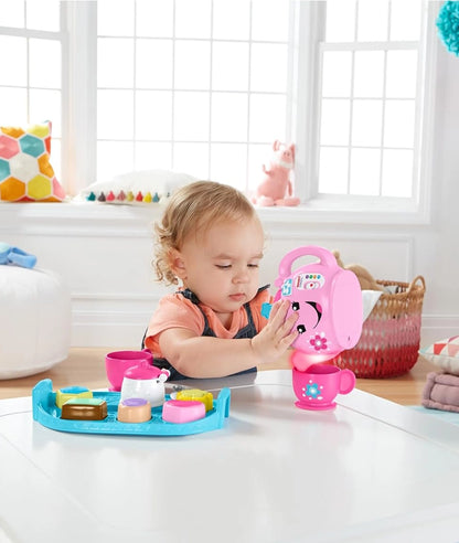 Fisher-Price Laugh &amp; Learn Sweet Manners Tea Set for 18 Month Old Girls and Boys – Image 3