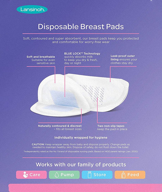 Lansinoh Disposable Breast Pads, Pack of 60 – Image 2