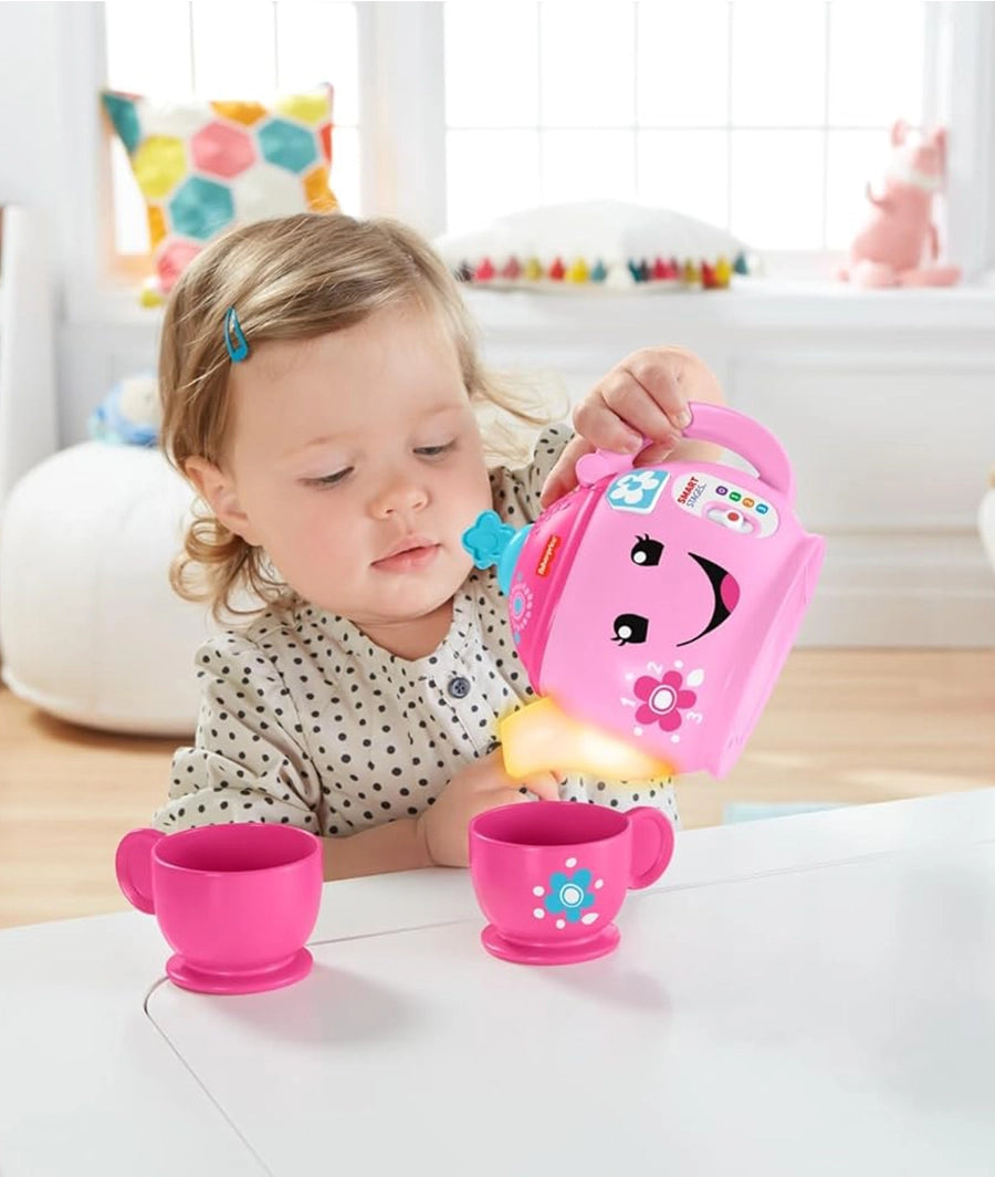 Fisher-Price Laugh &amp; Learn Sweet Manners Tea Set for 18 Month Old Girls and Boys – Image 4