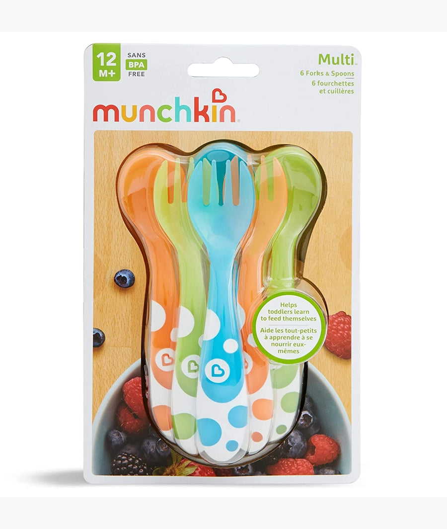 Munchkin 6 Piece Fork and Spoon Set (12M+)