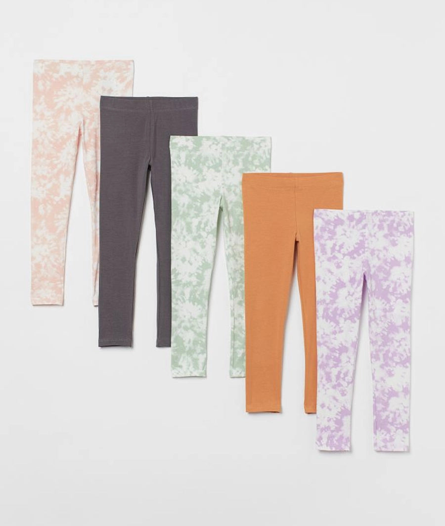 5-pack cotton leggings