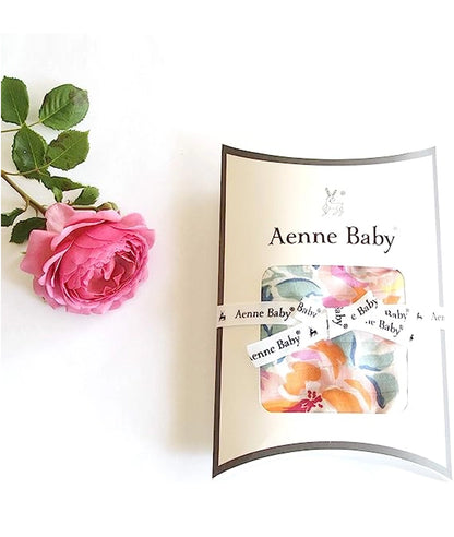 Aenne Baby, Muslin Swaddle Blanket for Girls Large 47"x 47", 1 Pack
