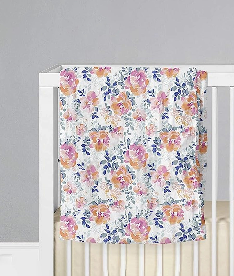 Aenne Baby, Muslin Swaddle Blanket for Girls Large 47"x 47", 1 Pack – Image 4