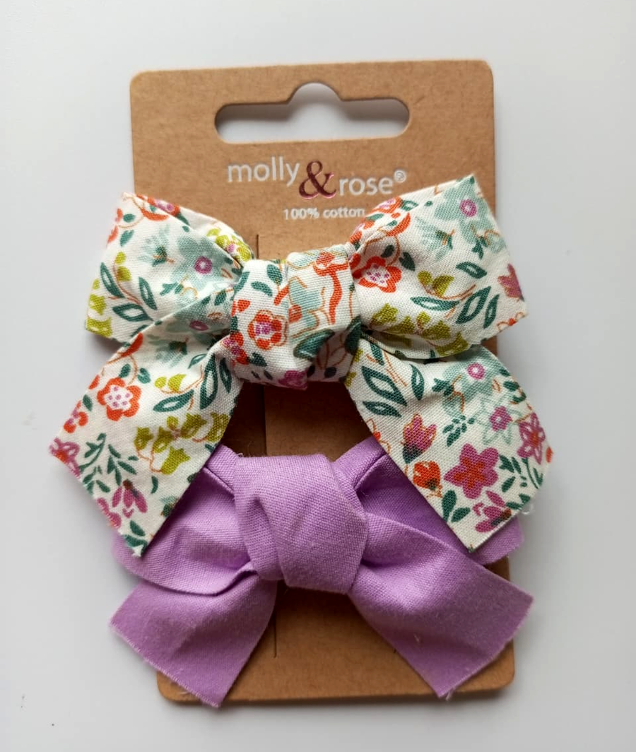 2 pack cott on hair bow