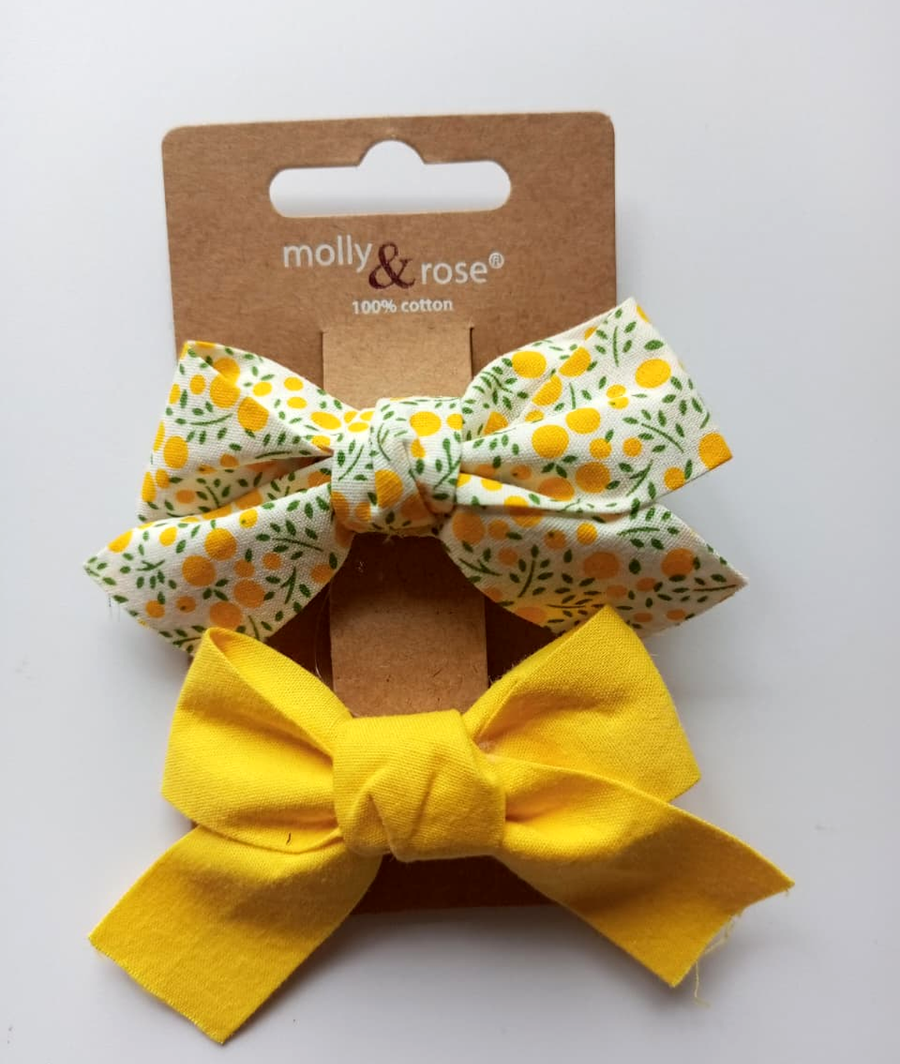 2 pack cott on hair bow
