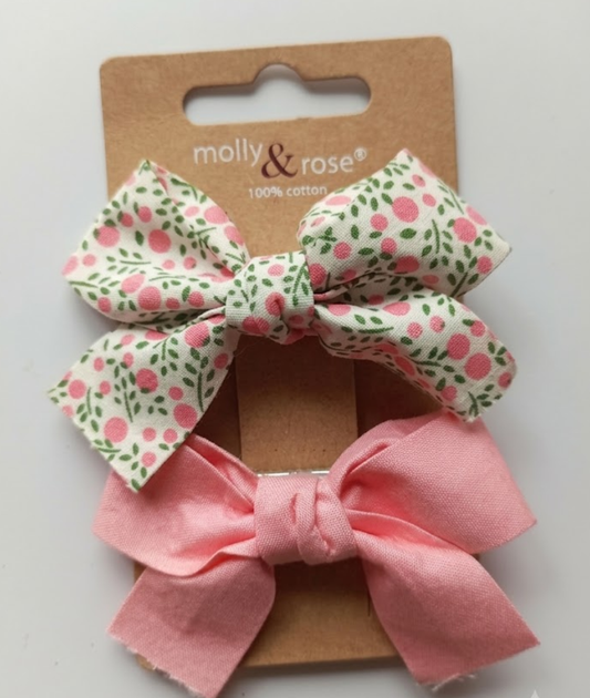 2 pack cott on hair bow