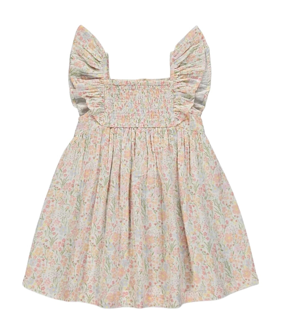 Pink Ditsy Floral Woven Dress
