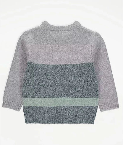 Grey Crocodile Knitted Jumper – Image 2