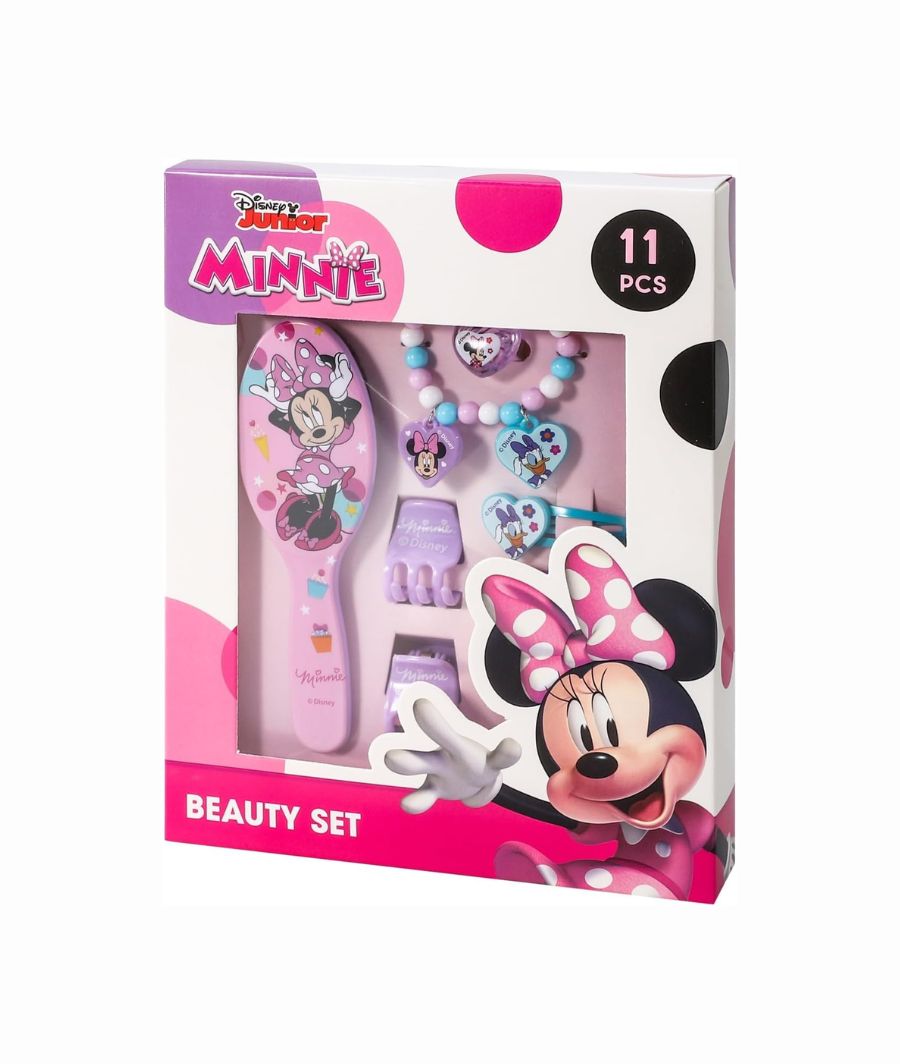 Minnie Mouse Hair & Jewellery Beauty Set for Girls – 11-Piece