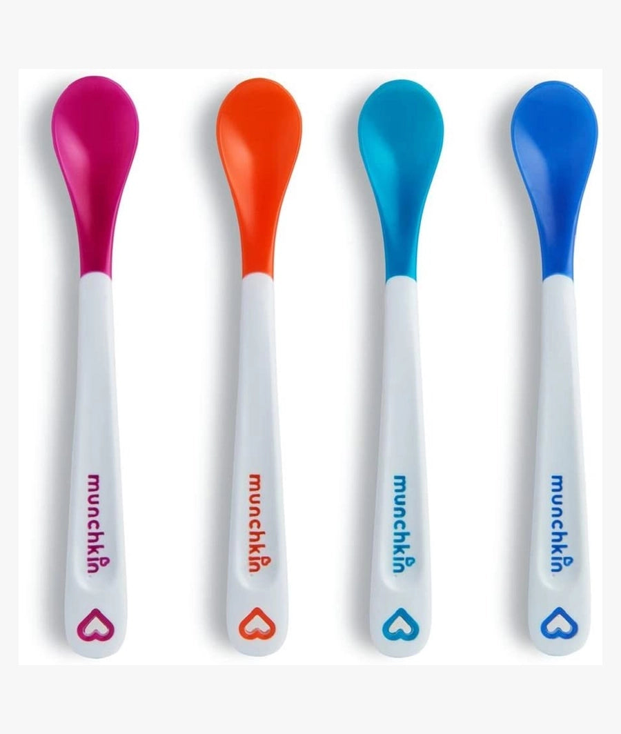 Munchkin White Hot Infant Safety Spoons Pack of 4