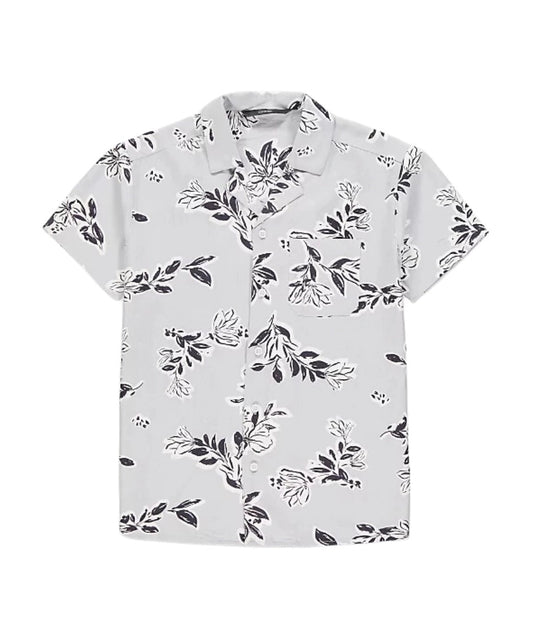 Grey Floral Shirt