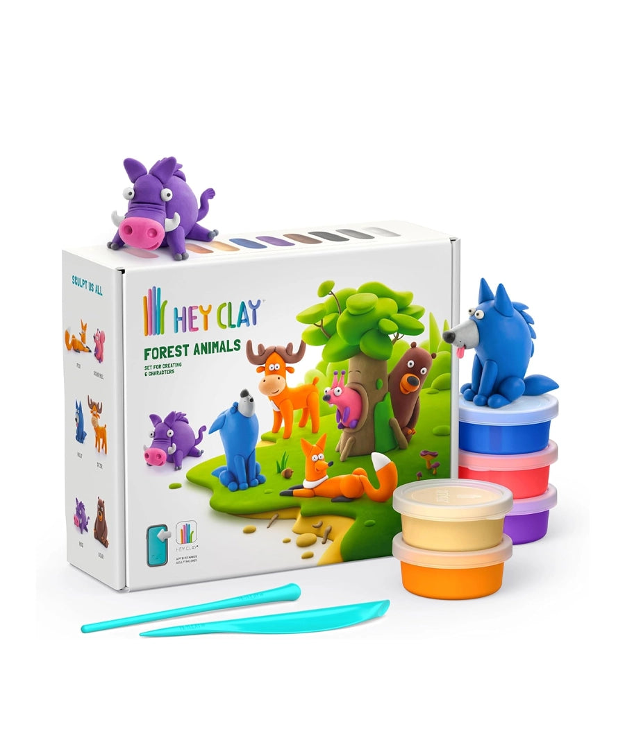 Hey Clay Forest Animals Set for ages 3+ years