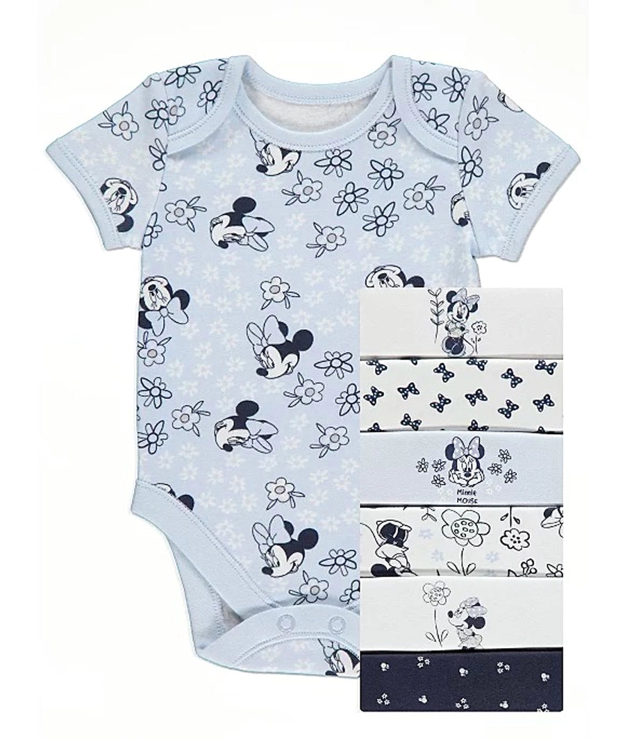 Disney Minnie Mouse Bodysuits 7 Pack