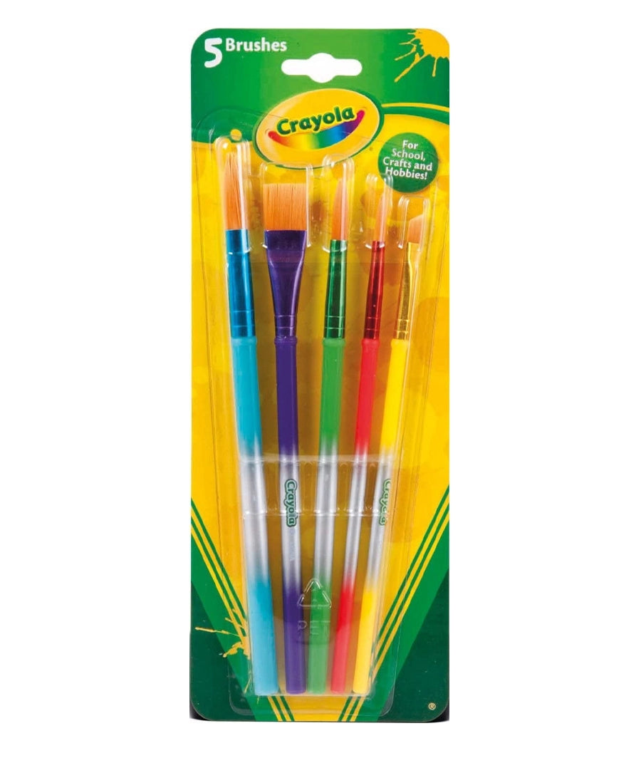 CRAYOLA Paintbrushes - Assorted Sizes (Pack of 5)