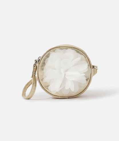 Girls corsage round cross-body bag