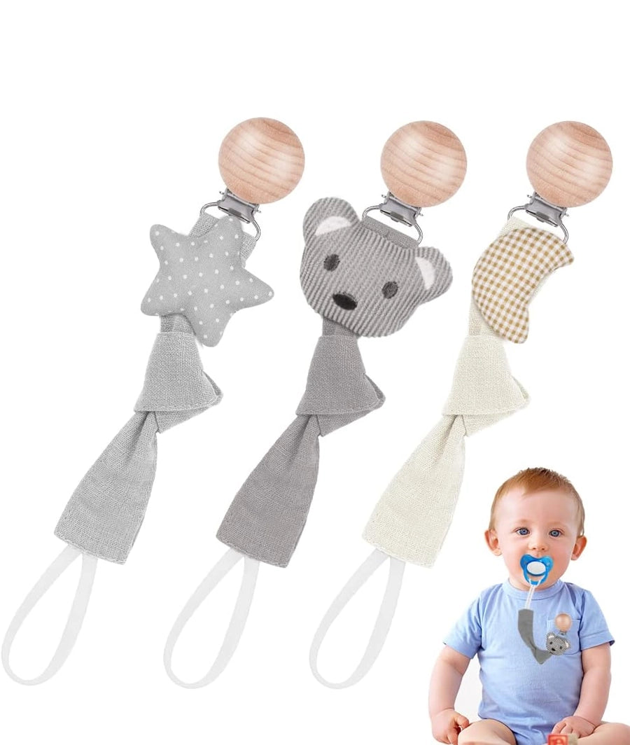 3 Pcs Baby Dummy Clips