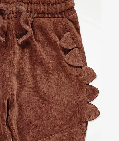 Brown Velour Dinosaur Spike Tracksuit – Image 5