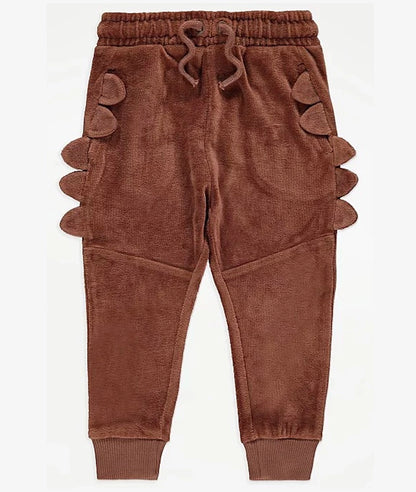 Brown Velour Dinosaur Spike Tracksuit – Image 4