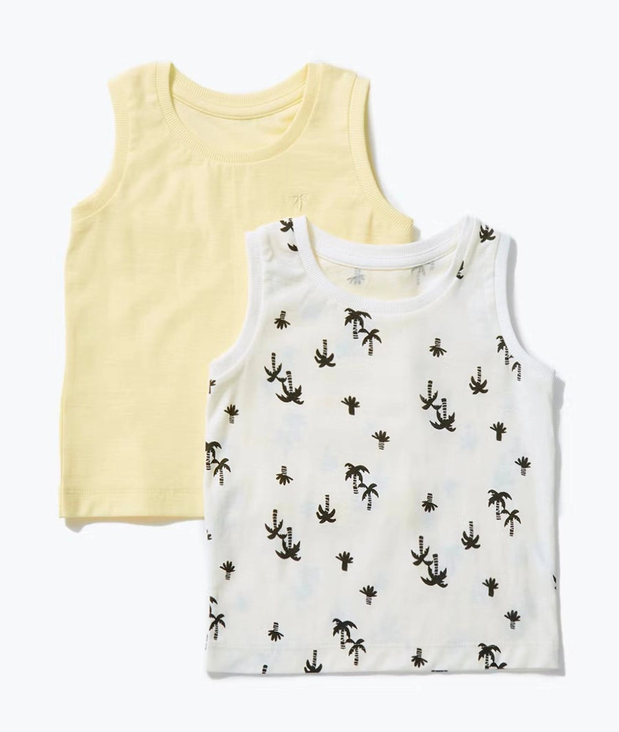 Boys 2 Pack Vest Tops
