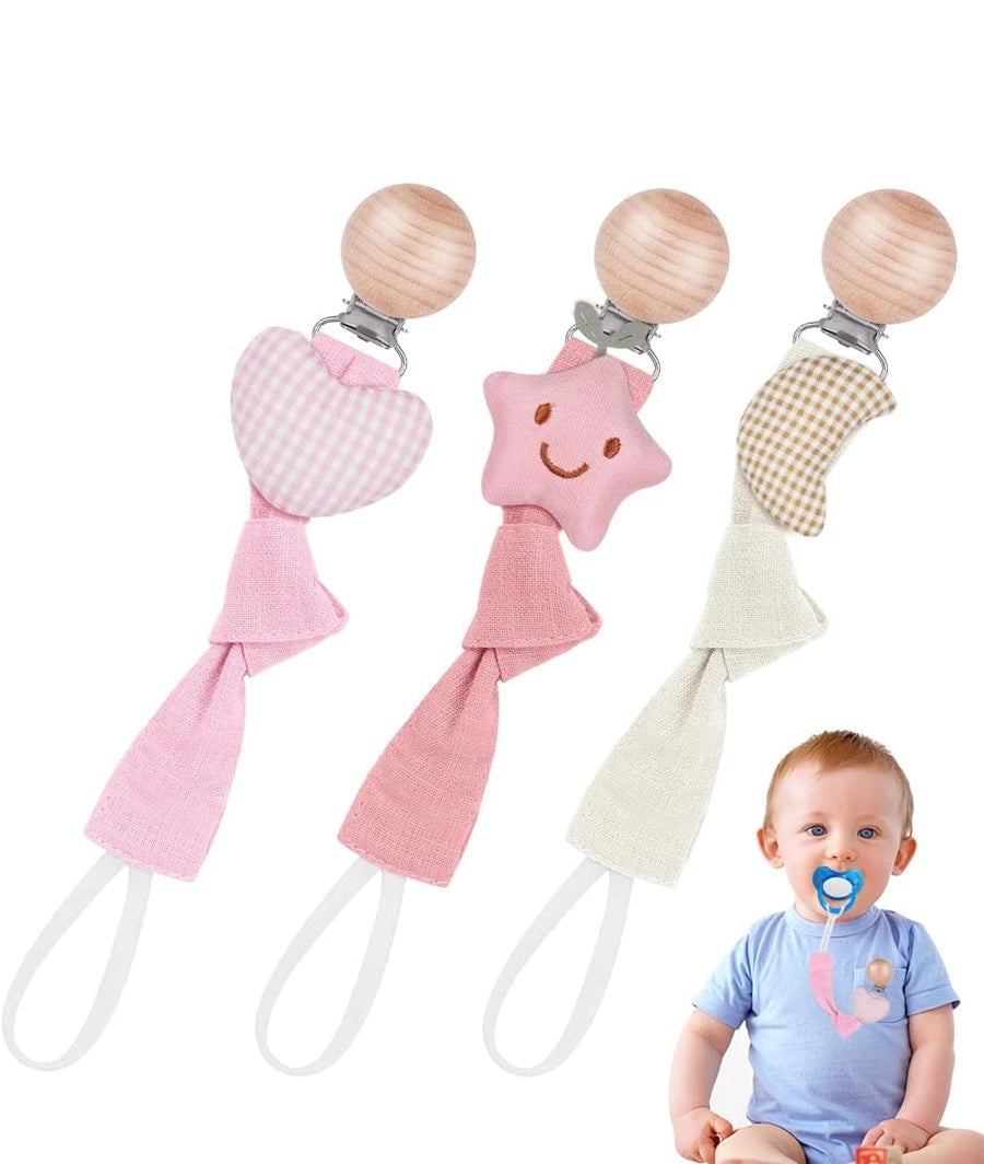 3 Pcs Baby Dummy Clips