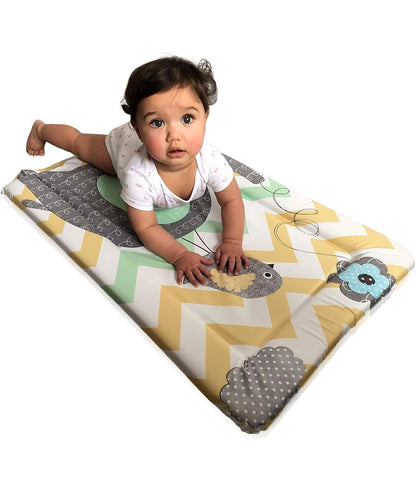 Baby Changing Mat-Yellow elephant and bird – Image 2