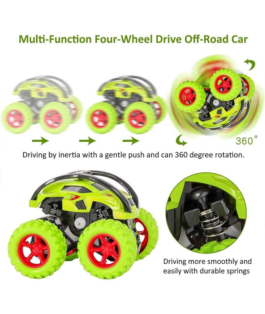 Monster Trucks, Pull Back Car Toys 360° Rotation(per piece) 2 year + – Image 3