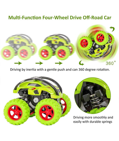 Monster Trucks, Pull Back Car Toys 360° Rotation(per piece) 2 year + – Image 3