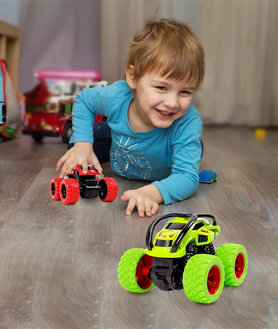 Monster Trucks, Pull Back Car Toys 360° Rotation(per piece) 2 year + – Image 5