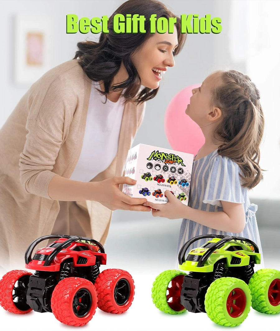 Monster Trucks, Pull Back Car Toys 360° Rotation(per piece) 2 year + – Image 6