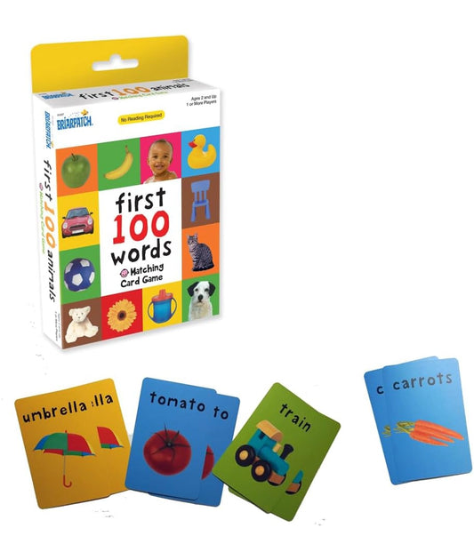 University Games First 100 Words Matching Card Game