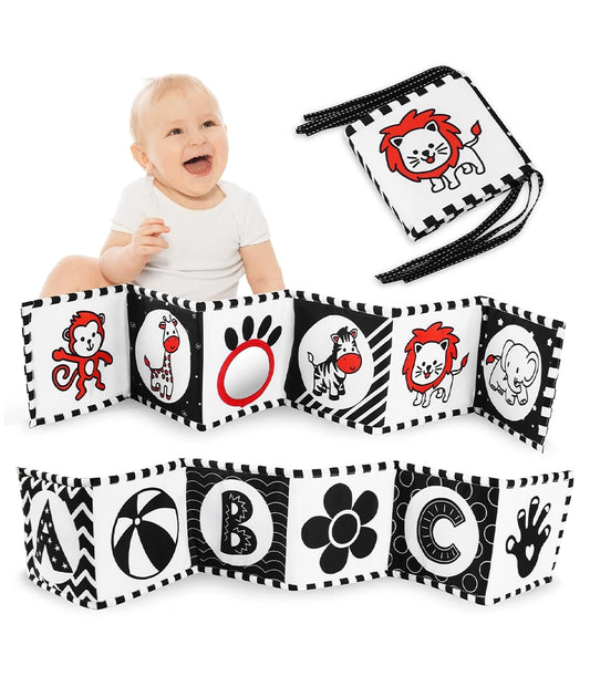 Black and White High Contrast Soft Baby Book