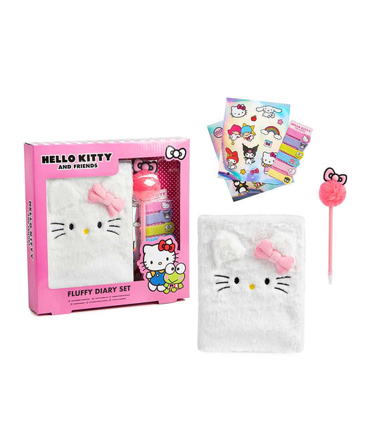Hello Kitty Fluffy Diary Stationery Craft Set