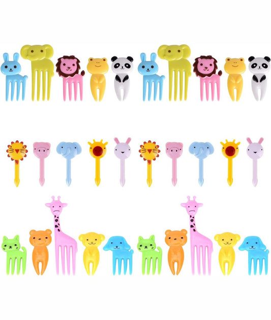 Food Picks for Kids, 20 Pieces Animal Bento Deco Set