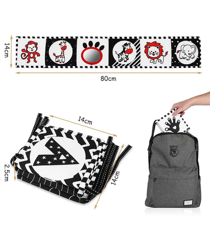 Black and White High Contrast Soft Baby Book – Image 3