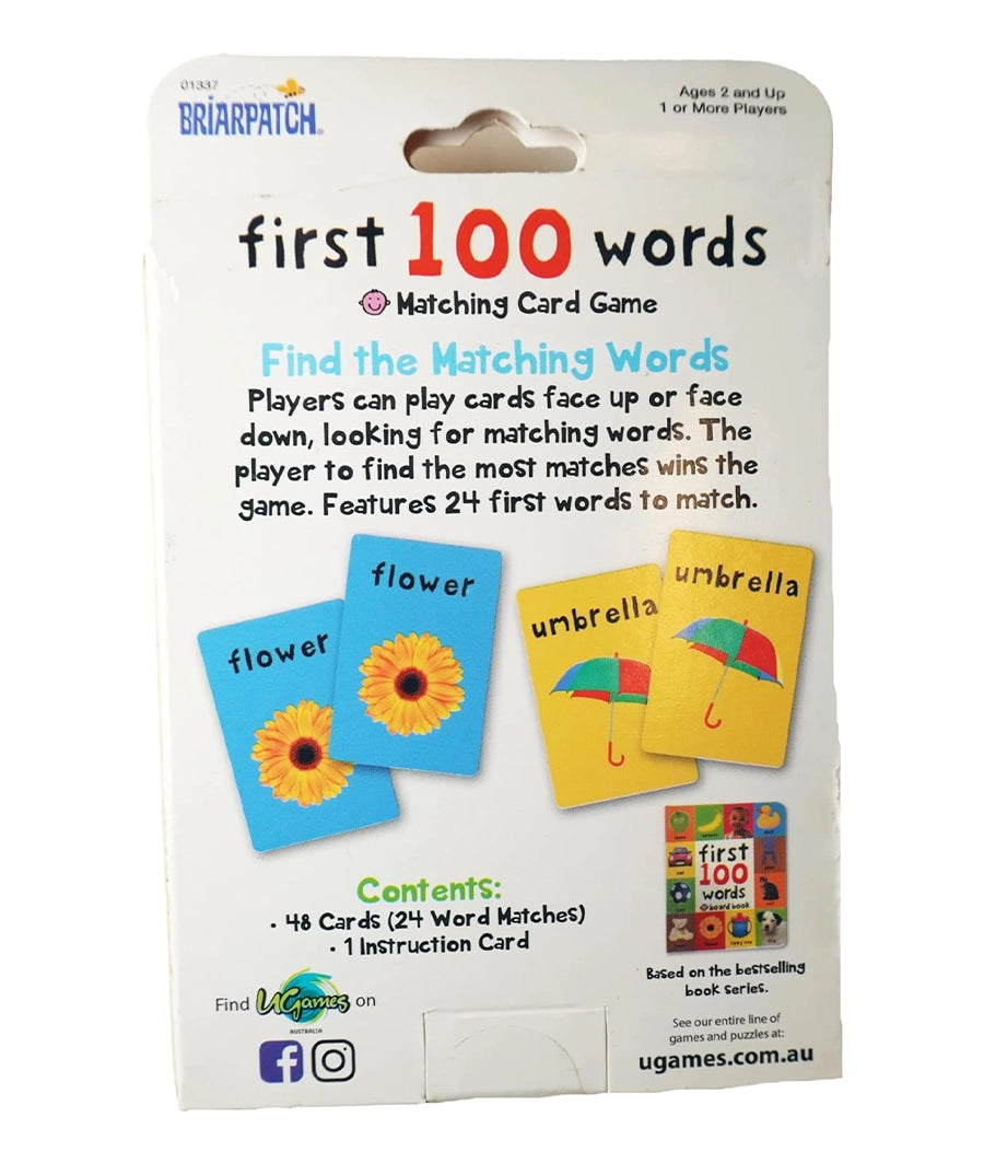 University Games First 100 Words Matching Card Game – Image 3