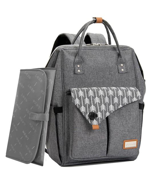 Lekebaby Nappy Changing Bag Backpack with Changing Mat