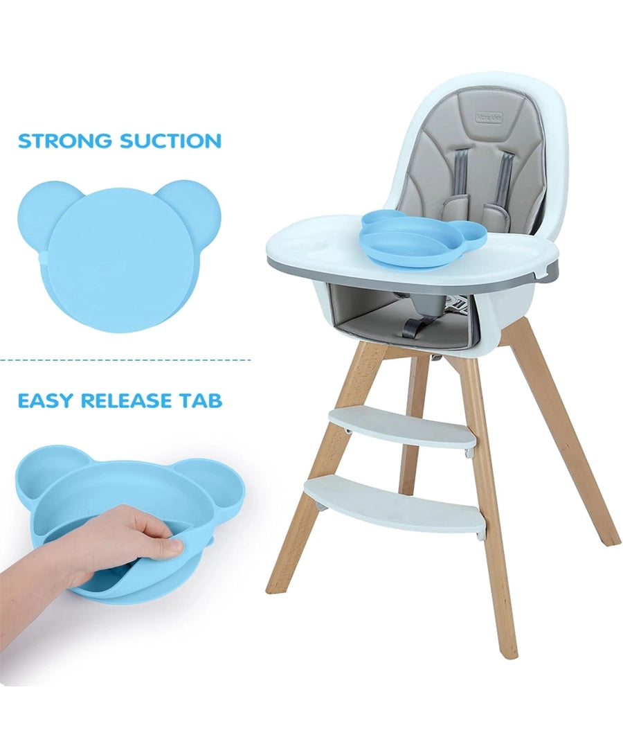 Silicone Suction Divided Weaning Plate – Image 3