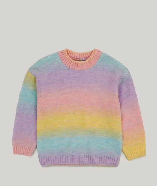 Kids Multicoloured Ombre Jumper