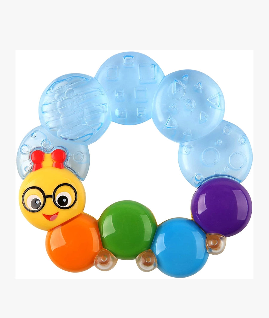 Baby Einstein, Teether-Pillar Rattle and Chill Teething Toy, Ages 3 Months +