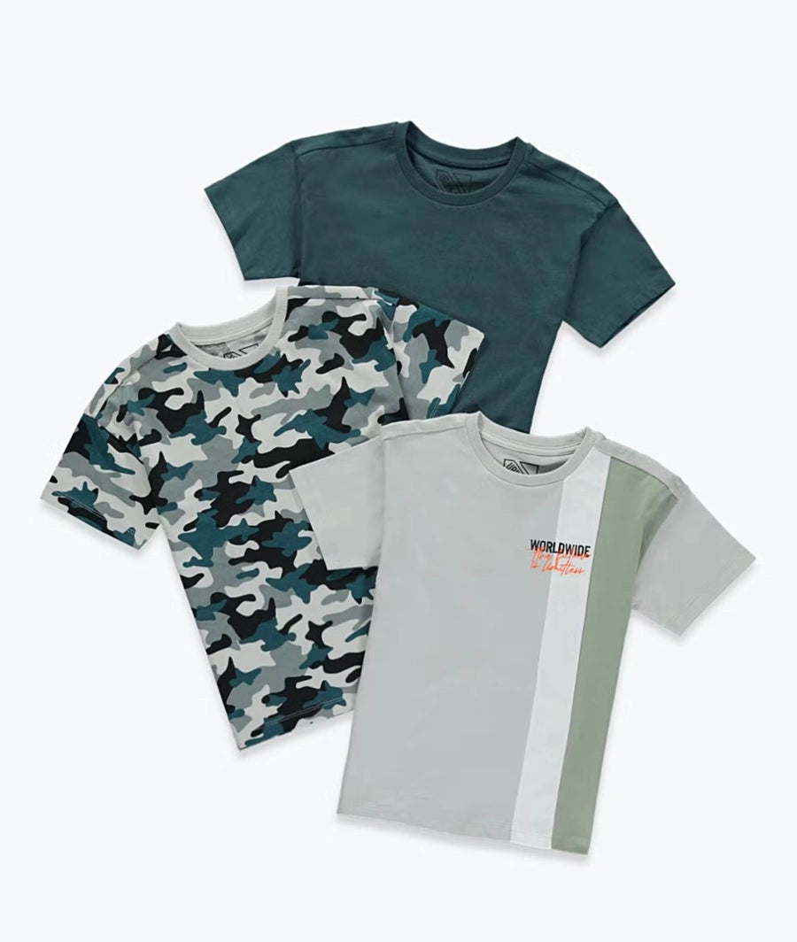 Boys 3 Pack T-Shirts