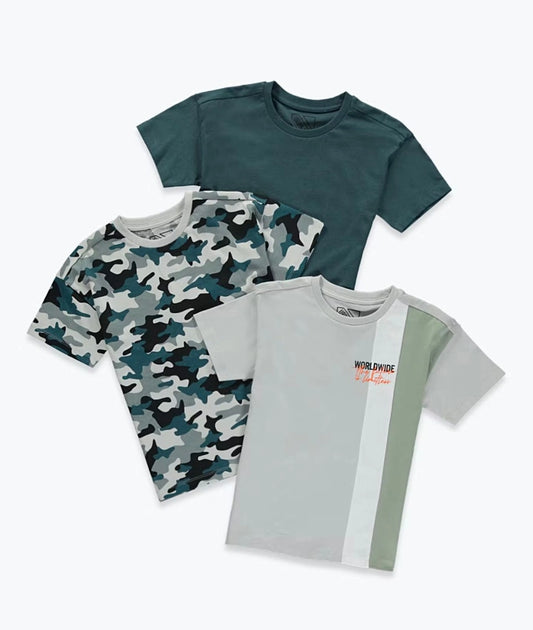 Boys 3 Pack T-Shirts